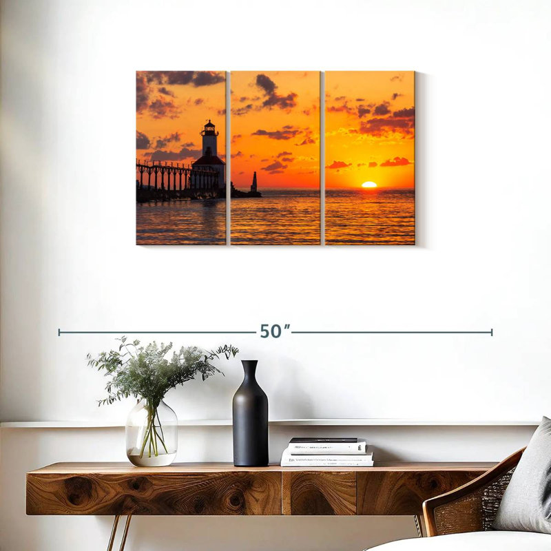 Aletra Michigan City East Light, 20" H x 33" W