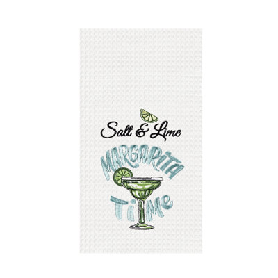 Torchon "Salt & Lime It's Margarita Time" Waffle Weave