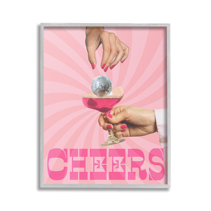 CheersDisco, H 20 po x l 16 po, Estampe numérique Farmhouse