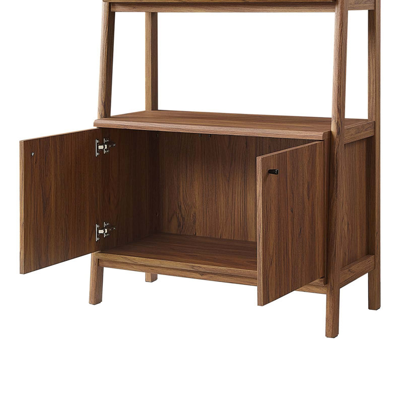 Bibliothèque Modway Bixby 21 ", Noyer, (4 tablettes) H 71 po x l 20,5 po x P 15 po