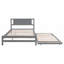 Lit plateforme double avec lit gigogne réglable-14680987