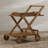 Lathaniel Acacia Wicker Bar Cart with Stools