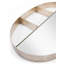 Demi-miroir demi-tablette bronze