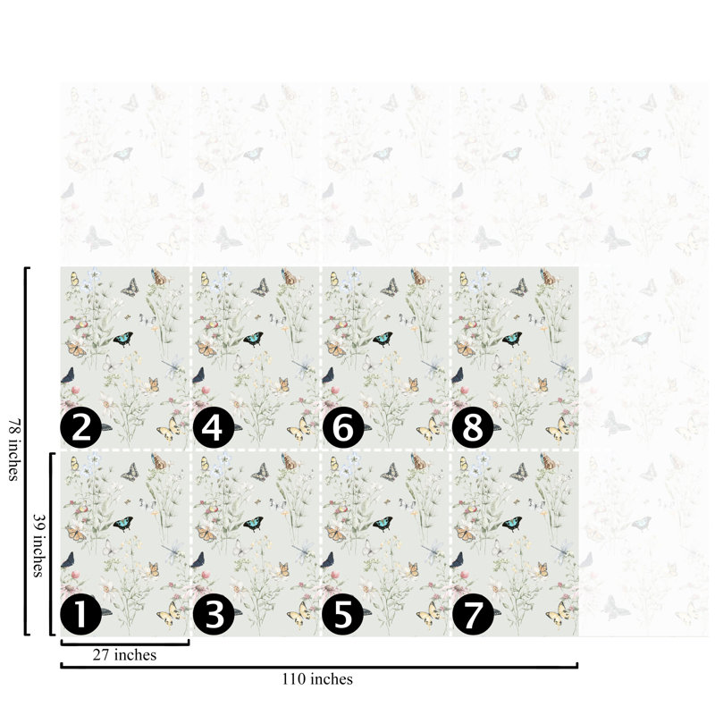 Pastel Butterfly Nursery Wallpaper for Kids