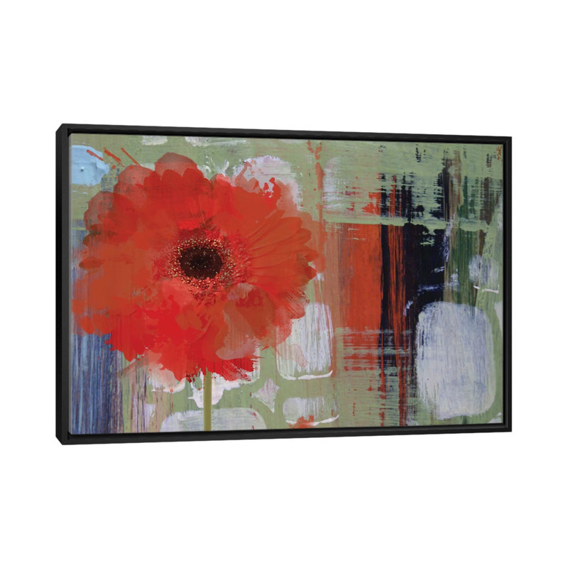 " Blooming " by Irena Orlov, 18" H x 26" W x 1.5" D, Black Framed Canvas, No Mat