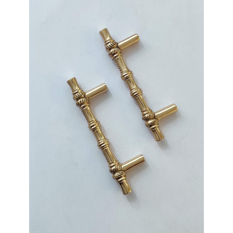 Lizton 8cm Centre Appliance Handle, Polished Brass