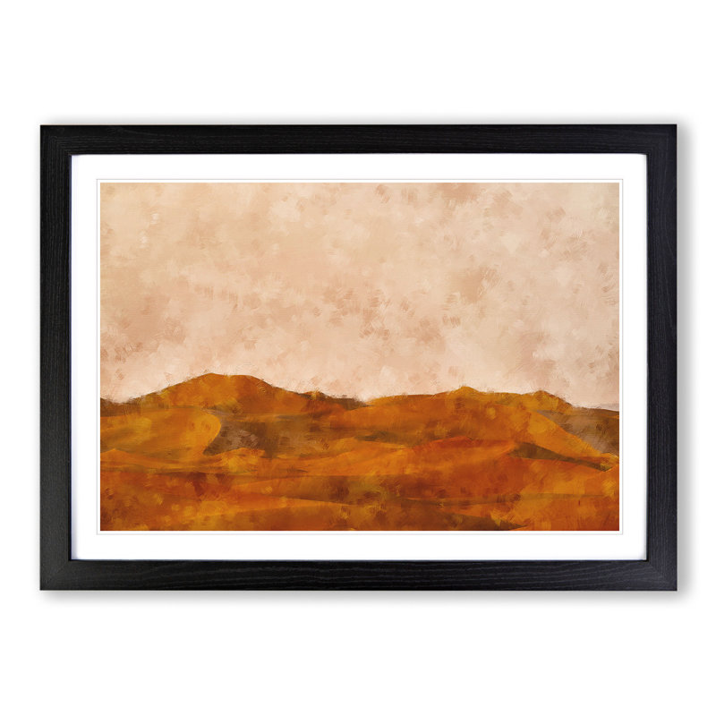 The Desert Vol.2 - Picture Frame Graphic Art, 36cm H x 48cm W x 2cm D, Black