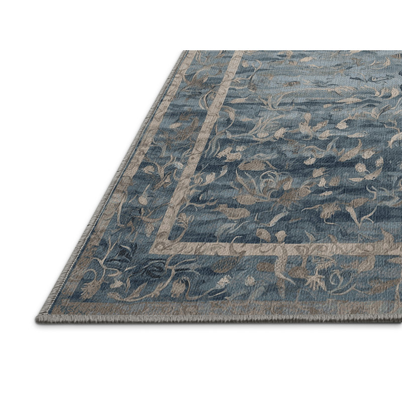 Tapis gris lavable à la machine