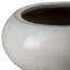 24 in. Moon White Ceramic Round Planter (24 in. L x 24 in. W x 12 in. H) with Drainage Hole
