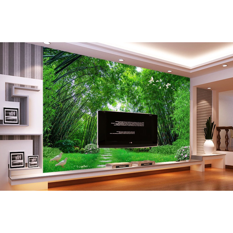 Papier peint paysage de la jungle Armendariz, l 204 po x L 114 po