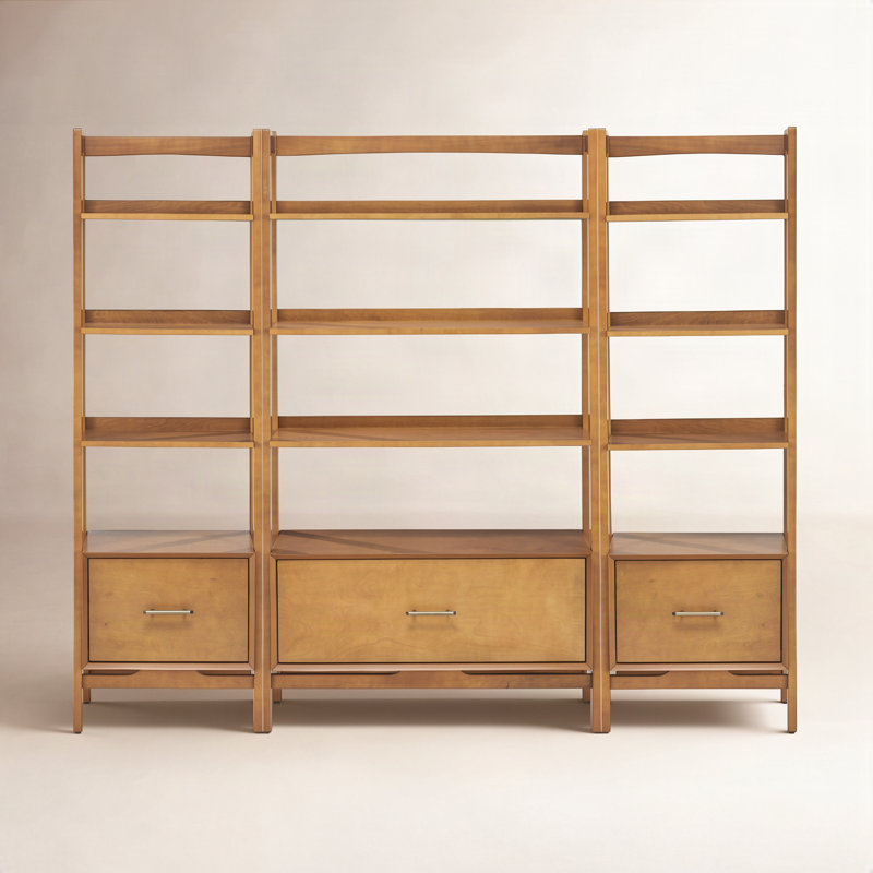Stiles Ladder Storage Bookcase, Acorn
