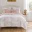 Ensemble de couvre-lit rose très grand 3 pièces Greenip Home Fashions Mariposa, 105 x 95 po-112386982