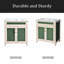 Ensemble de meuble-lavabo 30 po avec lavabo en céramique, armoire de rangement moderne avec cadre réglable en bois massif