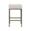 Montclair Upholstered Stool with Metal Frame