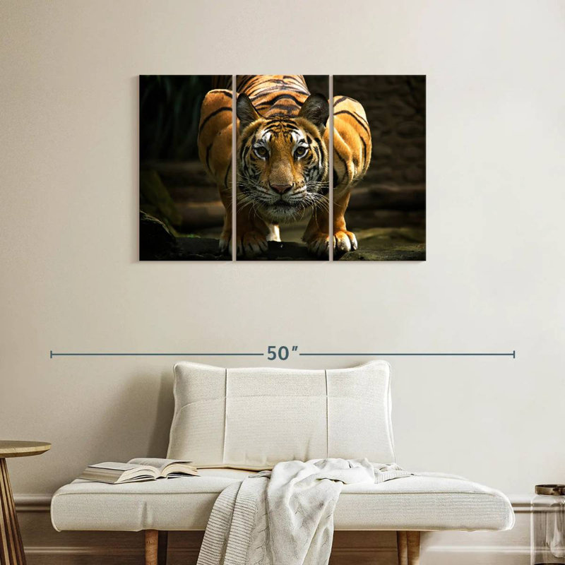 Fearless Tiger, 24" H x 38" W