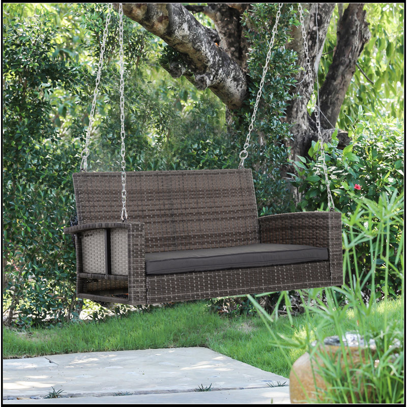 Banc pivotant confortable pour deux personnes, Gris