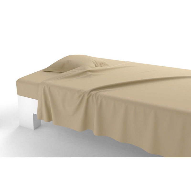 Vexin Percale Flat Sheet, King, Grege