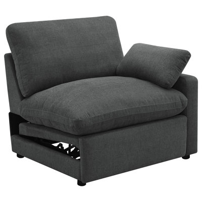 Élégant fauteuil inclinable électrique modulaire LAF gris foncé