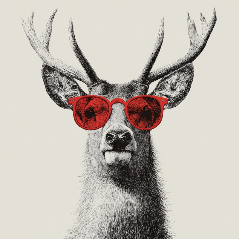 Art mural en toile ludique avec lunettes, l 40 po x H 40 po x P 1,5 po