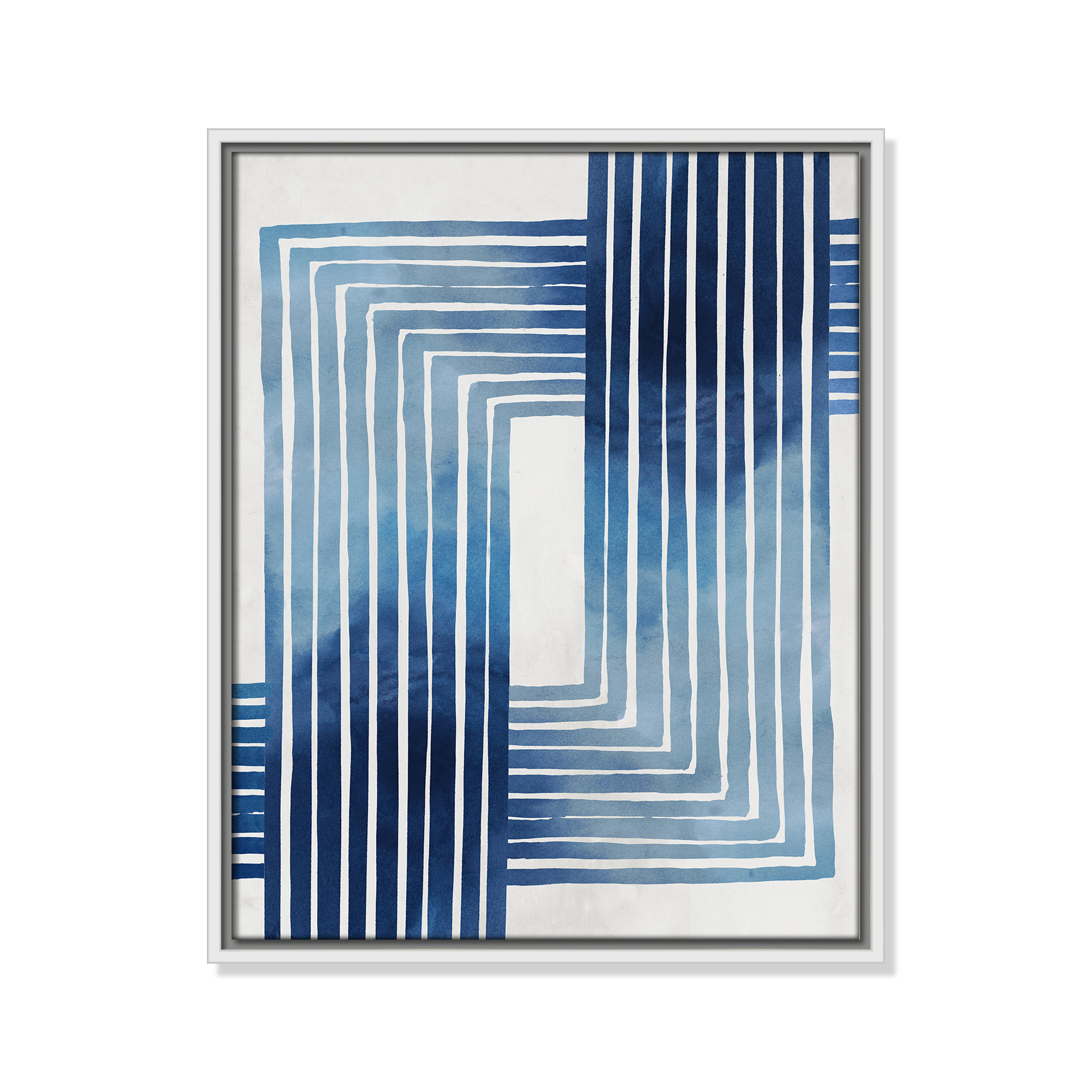 In Unison by Eva Watts - Painting Print, White Framed Canvas, 21.5" H x 17.5" W x 2" D