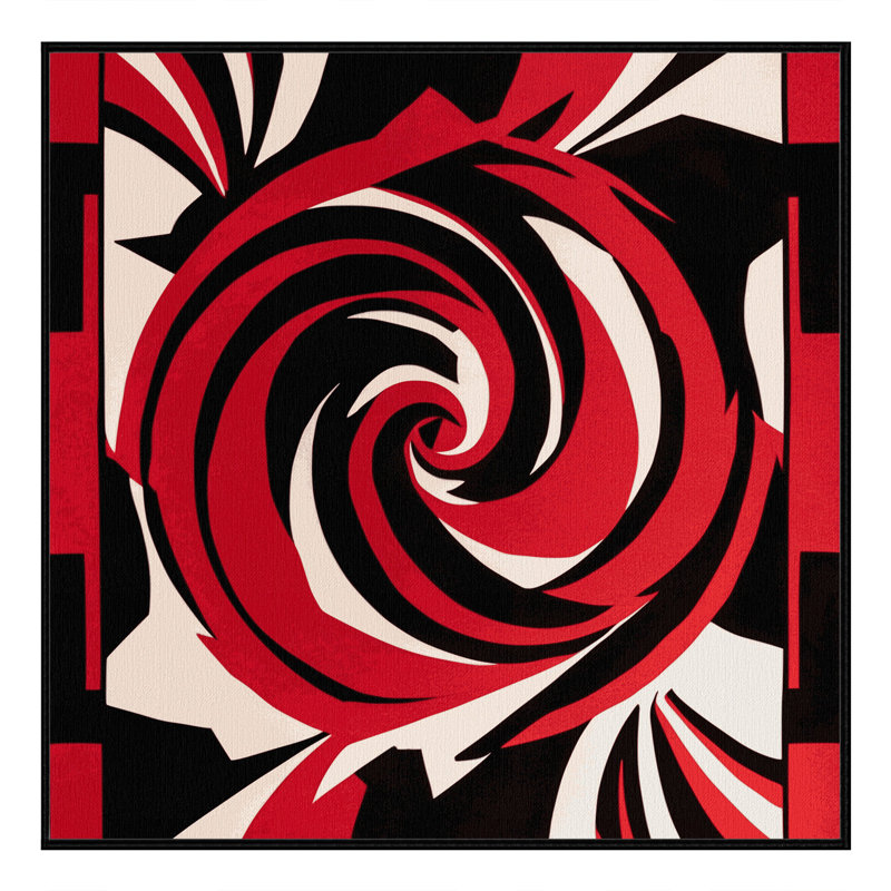Solar Inferno Rug, Square 8'