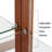 Glass Display Cabinet With Mirrored Back And Light, Curio Display Cabinet With Solid Wood Legs And Adjustable Shelves 3 Tier Glass Display Case-107634903