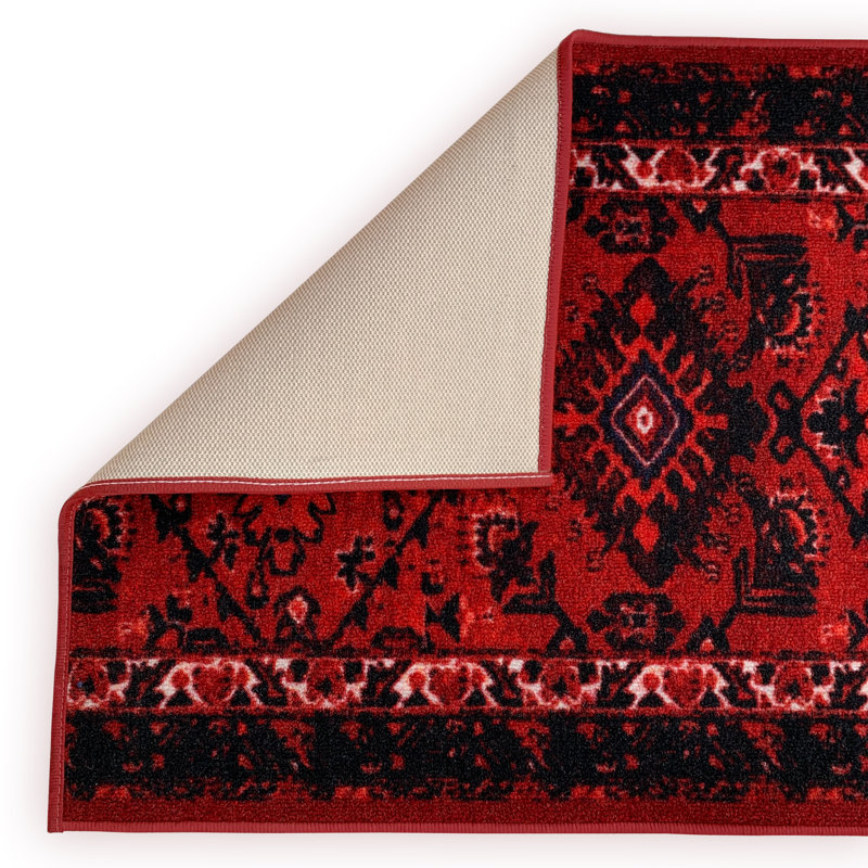 Ohalloran Performance Oriental Indoor Rug, Runner 2'2" x 11'