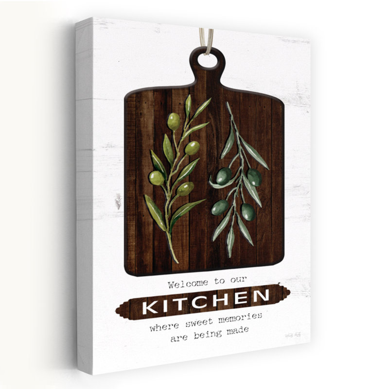 «Welcome To Our Kitchen Fruit Art», H 48 po x l 32 po