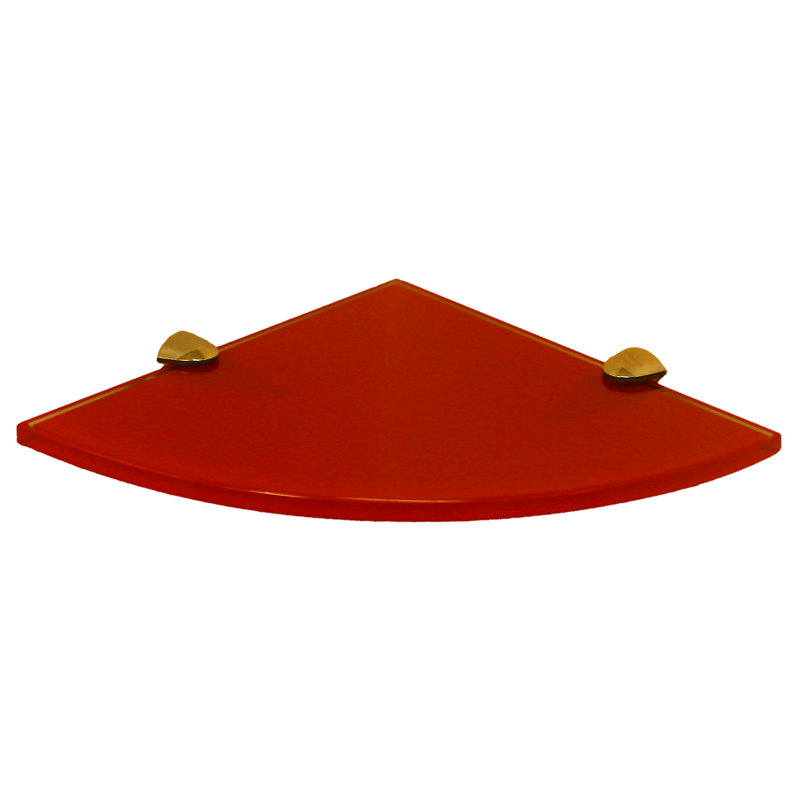 Tablette flottante en verre Ceallach, Vin rouge, H 0,38 po x l 10 po x P 10 po