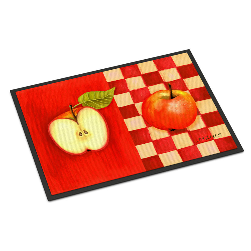 Paillasson d’extérieur antidérapant pommier Valliant, Rectangle 1 pi 6 po x 2 pi 3 po
