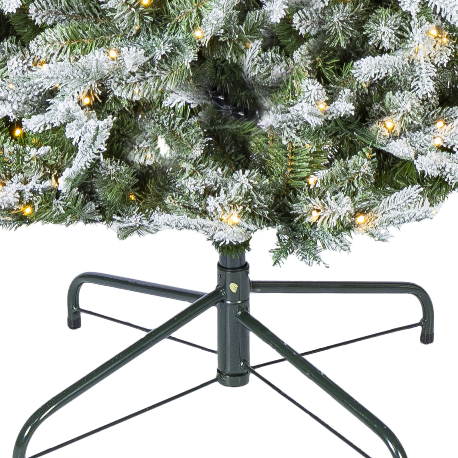 White Frosted 9' Pre-Lit Spruce Christmas Tree