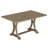TREXM 6-Piece Farmhouse Dining Table Set, Rectangular Trestle Table And 4 Upholstered Chairs & Bench For Dining Room-1911140789