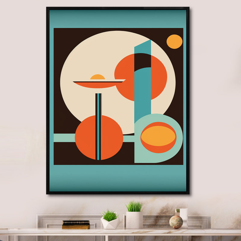 Impression rétro sur toile, image Mid-Century Vintage II, Noir, L 24 po x H 32 po