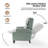 Adeesa Genuine Leather Manual Recliner-1773226431