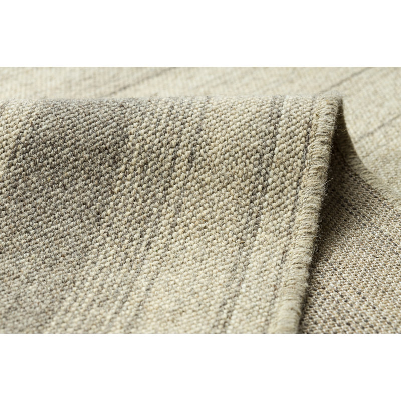Pesek Striped Wool Flatweave Area Rug, Rectangular 200 x 300 cm