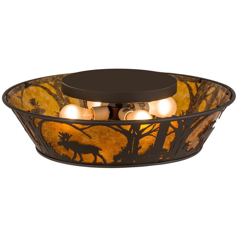 Sabrine Glass Flush Mount