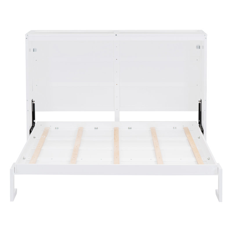 Lit escamotable Murphy, Double, Blanc