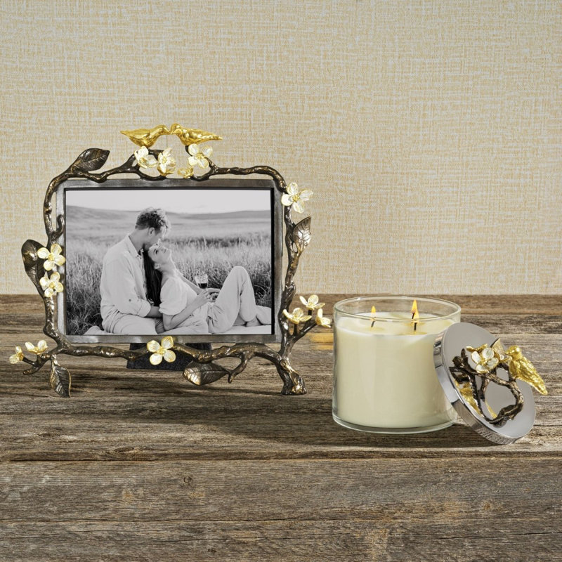 Lovebirds Metal Picture Frame