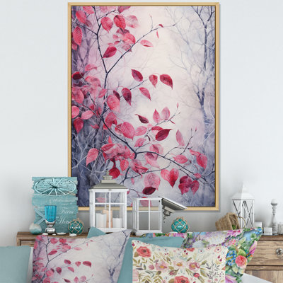 «Leaves Charm in Moody Overcast I», reproduction sur toile