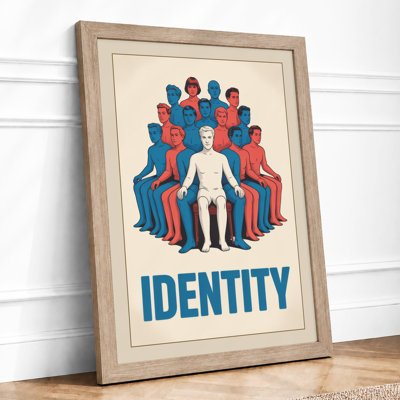 Identity Among Crowd Mid-Century - Print