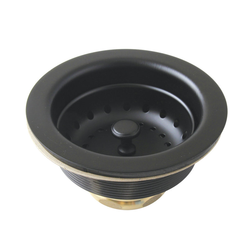 Drain d'évier de cuisine Basket Strainer, Noir mat