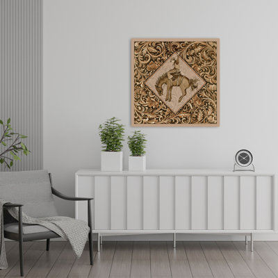Bucking Bronco Contemporary Pattern Art