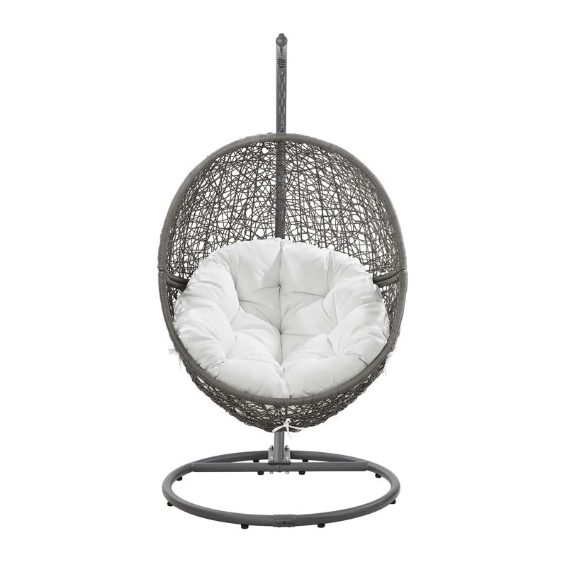 Balancelle d'extérieur Encase, Blanc, gris