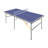 6Ft Mid-Size Ping Pong Table Foldable Set, With Game Net, 2 Paddles And 3 Balls, For Indoor And Outdoor Games, Blue And Sliver