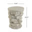Table d'appoint grise ronde en faux gris MGO, table d'appoint pré-assemblée, capacité de poids de 80 lb, table d'appoint rustique intérieure / extérieure pour patio, salon