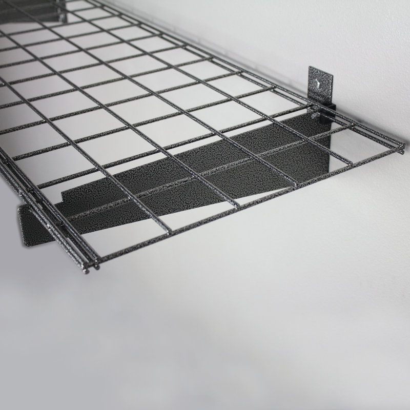 Ensemble de 2 tablettes de rangement en acier HyLoft, 2.12" H x 45" lx 15" p, Noir