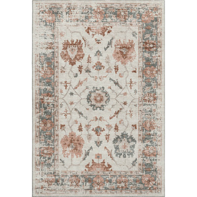 Premium Machine Washable Pirtle Border Rug