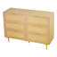 Commode 6 tiroirs en rotin