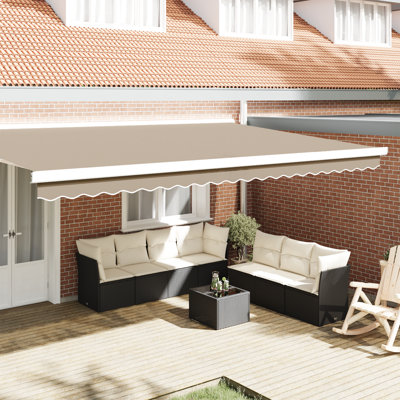 Breakwater Bay 20cm D Retractable Patio Awning