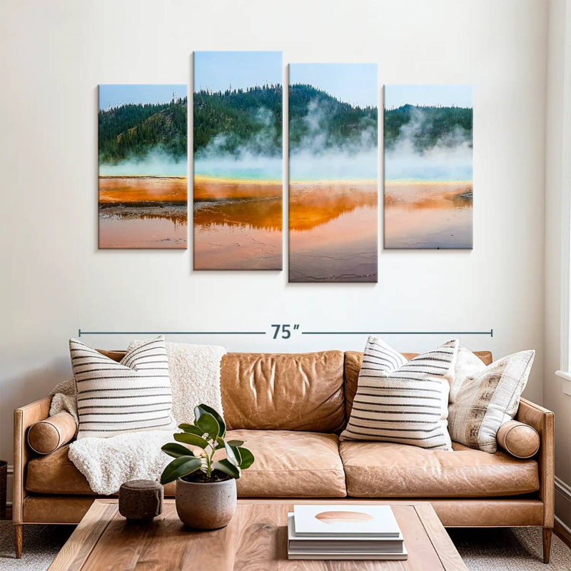 Alvord Hot Spring At Yellowstone, 42" H x 68" W